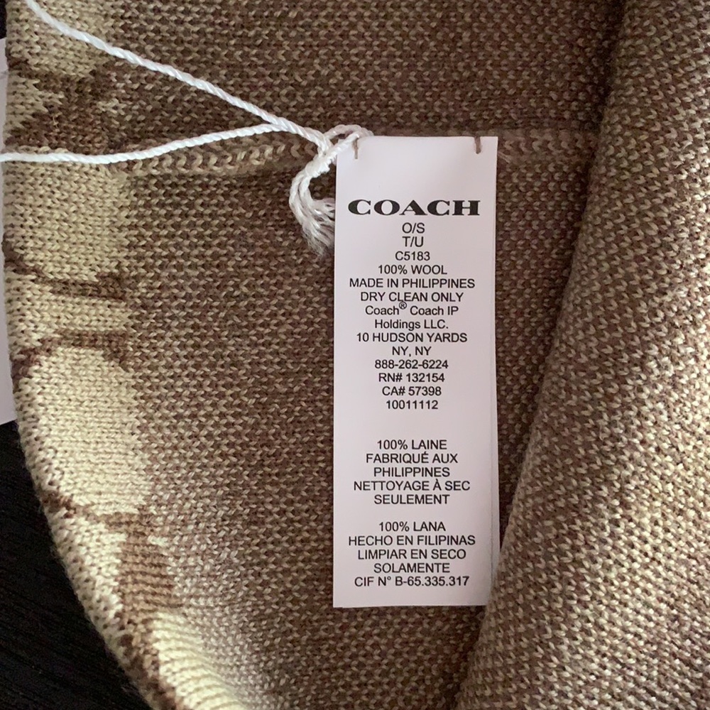 Coach Signature Knit Beanie Unisex - Picture 6 of 7